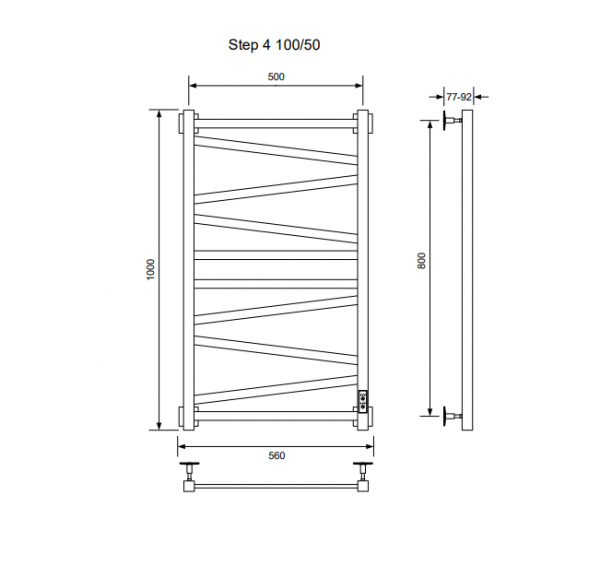 Полотенцесушитель STEP-4 100/50 U