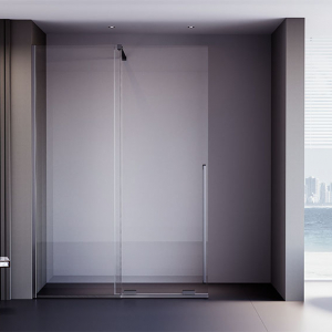 Душевая дверь Veconi Premium Trento PTDW-50GR, 1400x2000, брашированный графит, стекло прозрачное Ника